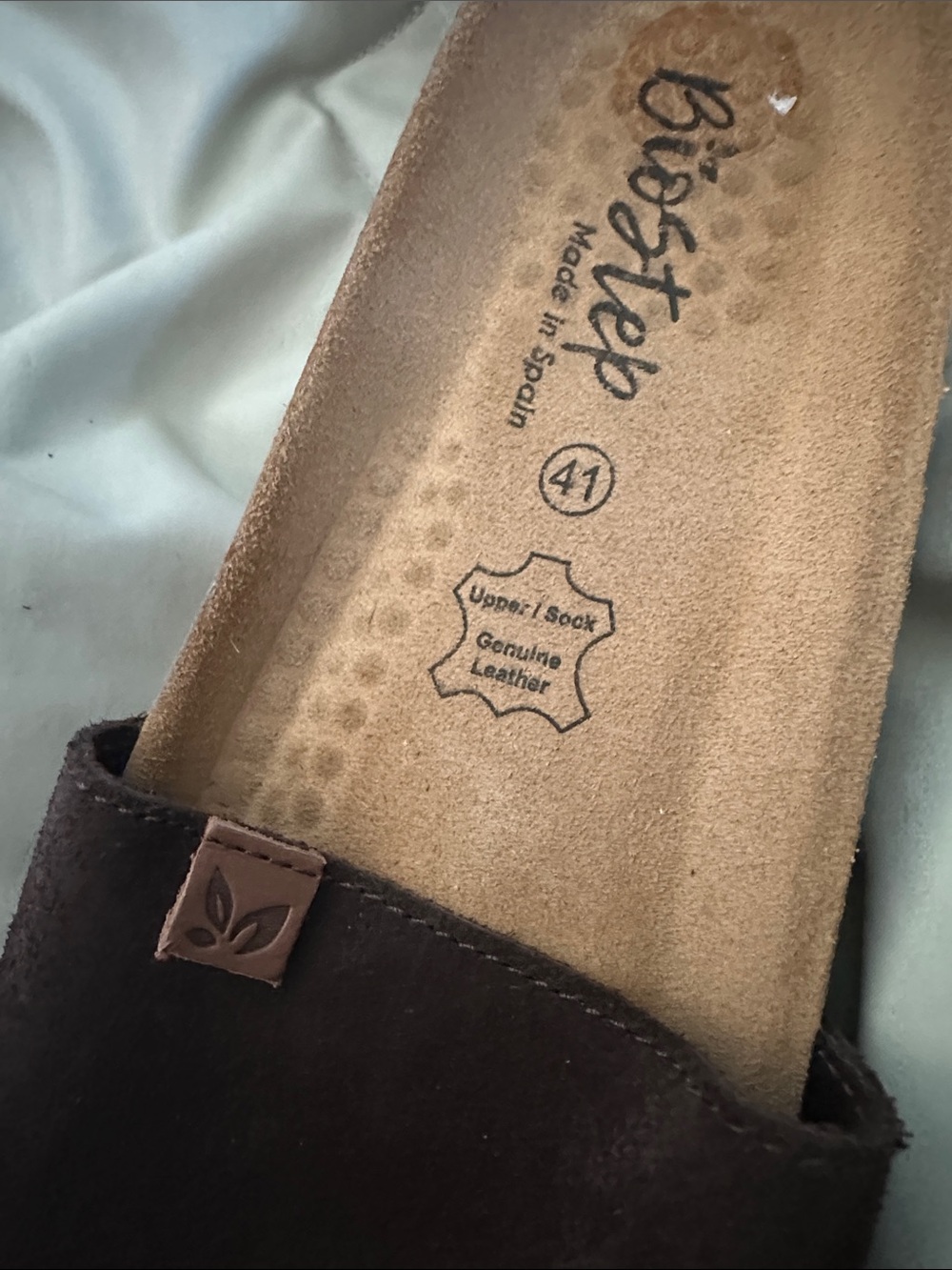 Bio Step Brown Suede Slide Sandals - Picture 4 of 4
